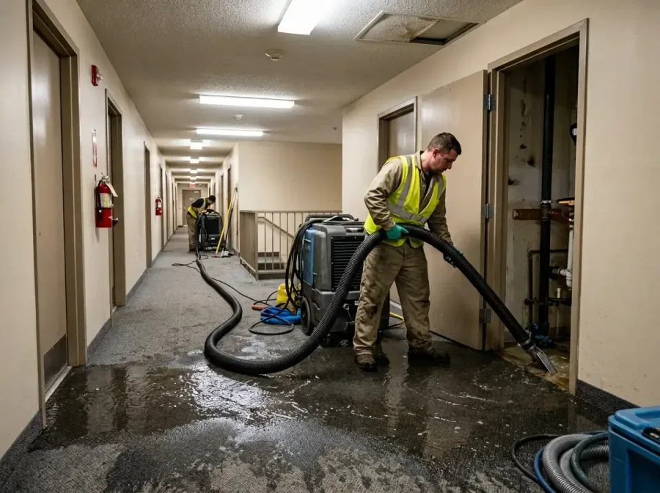 multi-unit-apartment-hallway-f-005 — frequently asked questions, Emergency Burst Pipe Water Extraction & Removal in West Bra…